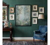 Verde Grisáceo Sendero De Eucaliptos Lienzo Laminas Decorativa De Interiores Arte Ilustraciones De Bosques Pared Decoración Fotos Cartel Para Dormitorio Baño Cocina Galería Salón Sin Marco 80X120Cm