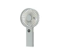 (Verde hielo) Ventilador portátil de mano para exteriores con rodillo y regulación de velocidad continua, carga