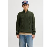Verde Hombres Acrylic/Cotton Sudadera Con Media Cremallera S EU