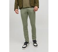 Verde Hombres Cotton/Elastane Pantalones Chinos Corte Slim 31/34 EU