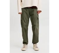 Verde Hombres Cotton/Organic/Cotton/Elastane Pantalones Cargo Corte Relaxed M EU