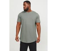Verde Hombres Cotton Plus Size Camiseta Liso EU2XL US1L EU