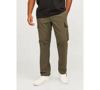 Verde Hombres Cotton Plus Size Pantalones De Ajuste Relajado Corte Relaxed 42/30 EU