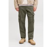 Verde Hombres Cotton/Recycled/Cotton/Elastane Pantalones Cargo Corte Relaxed 29/34 EU
