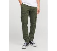 Verde Hombres Cotton/Recycled/Cotton/Elastane Pantalones Cargo Corte Slim 34/32 EU