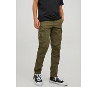 Verde Hombres Cotton/Recycled/Cotton/Elastane Pantalones Cargo Corte Tapered 29/32 EU