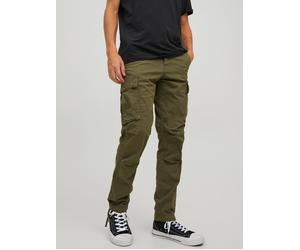 Verde Hombres Cotton/Recycled/Cotton/Elastane Pantalones Cargo Corte Tapered 34/34 EU