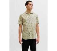 Verde Hombres Linen/Organic/Cotton/Cotton/Recycled/Cotton Camisa Corte Regular L EU