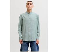 Verde Hombres Linen/Organic/Cotton/Cotton/Recycled/Cotton Camisa Informal Corte Regular XS EU