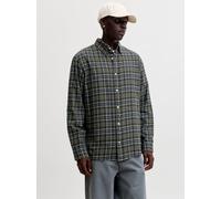 Verde Hombres Organic/Cotton Camisa Corte Regular M EU