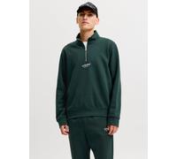 Verde Hombres Organic/Cotton/Organic/Cotton/Recycled/Polyester Sudadera Con Media Cremallera Estampado XS EU