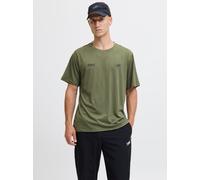 Verde Hombres Polyester Camiseta Impresión Posterior M EU