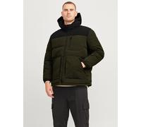 Verde Hombres Polyester Plus Size Chaqueta Corta Acolchada EU2XL US1L EU