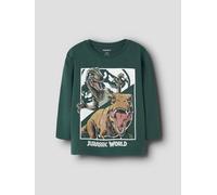 Verde Jurassic Park Top De Manga Larga