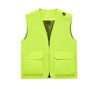Verde,L,Chaleco de Fotografía Casual al Aire Libre para Hombres Chaleco de Fotografía Chaleco de Malla Chaleco de Herramientas Chaleco Multi-Bolsillos Chaleco de Pesca de Verano para Hombres