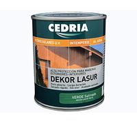 VERDE Lasur protector madera exterior al agua Cedria Dekor Lasur 750 ml