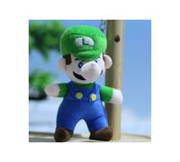 (Verde) Llavero de peluche de Mario, juguete cautivador, muñeco suave de dibujos animados de Super Mario para