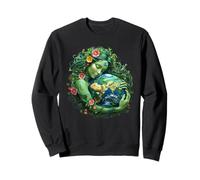 Verde Madre Naturaleza Día Tierra Madre Mujeres Chica Sudadera