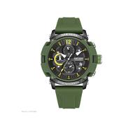 (Verde) MEGIR Relojes deportivos naranjas para hombres, moda, impermeable, luminoso, cronógrafo, reloj