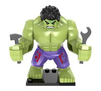 (Verde morado) Juguetes de personajes de la película temática de Los Vengadores Muñeca Thanos Hulk Bloque de construcción