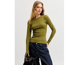 Verde Mujeres Cotton/Elastane Jxfreya Camiseta De Manga Larga M EU