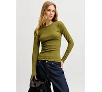 Verde Mujeres Cotton/Elastane Jxfreya Camiseta De Manga Larga S EU