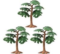 Verde Natural Diorama Árboles Modelo Árboles Tren Escenario Paisaje Plástico Árboles de Tren para DIY Paisaje Ferrocarril Arquitectura Árboles de Modelo Mezclados Modelo Árbol Diorama Árboles 3PCS (M)