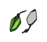 Verde Negro Ver ajustable Polígono lateral de espejo retrovisor Motocicleta