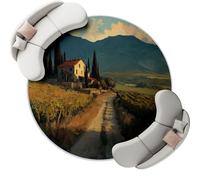 Verde Oliva Cortijo Alfombra, 180 cm Alfombra Suave Pelo Corto para Sala de Estar Lavable, Antideslizante Prado Casa Alfombras Estampada para Dormitorio Oficina Cocina