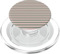 Verde Oliva Rosa Rayas Horizontales Líneas Preppy Stripes PopSockets PopGrip para MagSafe