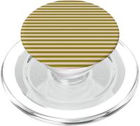 Verde Oliva Rosa Rayas Horizontales Líneas Preppy Stripes PopSockets PopGrip para MagSafe