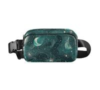 Verde oro tarot astrología Luna elegante Fanny Pack cintura para hombres mujeres resistente al agua con correa ajustable para compras deportes trabajo mandiles mujer de cocina, Tarot de oro verde,