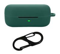 (Verde oscuro) Funda de silicona suave con cierre antipérdida para auriculares Bluetooth Sony WF-C510 - Verde oscuro