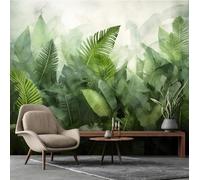 Verde Plantas Botánica Dormitorio Papel Grande Hojas Mural para Pared 312x219cm