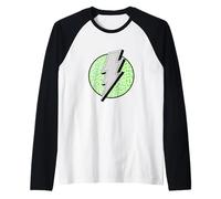 Verde Rayo salvaje Verde Gráfi Camiseta Manga Raglan