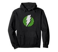 Verde Rayo salvaje Verde Gráfi Sudadera con Capucha