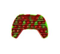 (Verde Rojo) Juguete antiestrés Push Pop It Fidget Juego de manos Gamepad