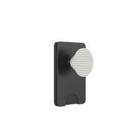 Verde Salvia Crema Rayas Líneas Horizontales Rayas Preppy PopSockets PopWallet para MagSafe