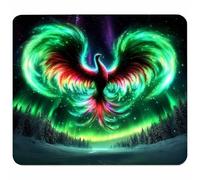 Verde Tappetino Mouse Piccolo 220x180x3mm, Tappetino Scrivania con Bordo Cucito, Mousepad Impermeabile e Antiscivolo, Pratica e Facile da Pulire, Accessori Gaming e Accessori PC Regalo, Phoenix N-6103