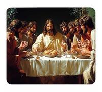 Verde Tappetino Mouse Piccolo 230x180x3mm, Tappetino Scrivania con Bordo Cucito, Mousepad Impermeabile e Antiscivolo, Pratica e Facile da Pulire, Accessori Gaming, Regalo Uomo, L'Ultima Cena M-4348