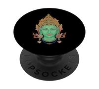 Verde Tara Vajrayana Budismo Tibetano Diosa Budista PopSockets PopGrip Adhesivo