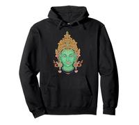 Verde Tara Vajrayana Budismo Tibetano Diosa Budista Sudadera con Capucha