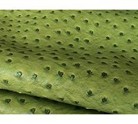 Verde Tejido de imitación de cuero Patrón de avestruz Tela de Cuero Falso PU para Navidad Vacaciones Manualidades Bolsos, sombreros, bisutería, peinados, costura y decoración 140*100cm(Size:1.4m*1m)