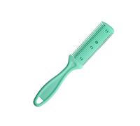 (Verde) Tijeras de peluquería para cortar el cabello, peinar y maquinilla de afeitar, peine mágico,