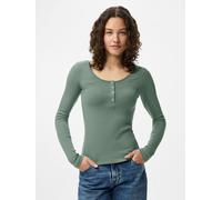 Verde Top De Manga Larga 2XL