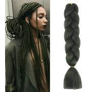 Verde Turquesa Extension Per Treccine Africane 24" Ombre Jumbo Treccia Extension Capelli Fibra Sintetica Treccia Di Scatola Crochet Twist Intrecciare