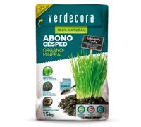 Verdecora Abono organomineral para Césped | Liberación lenta | Componentes naturales | Función enraizante y fortificante (15kg)