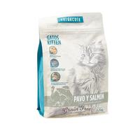 Verdecora Alimento Completo Hipoalergénico para Gatos Kitten con Pavo y Salmon | Sin Cereales | Pienso para Gatos Junior de Todas Las Razas | 1.5kg