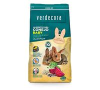 Verdecora Alimento para Roedores - Comida Conejo Baby - Ingredientes 100% naturales - Bienestar y desarrollo saludable para tu mascota (1kg) (PORTES INCLUIDOS)