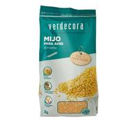 Verdecora Alimentos y Snack para Pájaros | Bolsa 1 kg | Nutritivo y Natural para Aves | Ideal para Canarios, Periquitos, Loros y Pájaros Exóticos (PORTES INCLUIDOS) (Mijo)